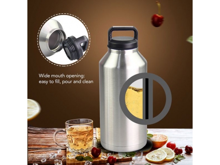 1.89L Double Wall Wide Mouth Growler with Chug Cap