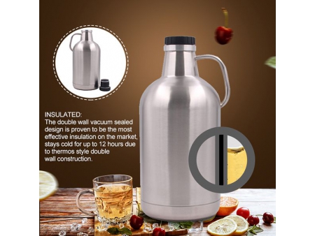 3.78L Double Wall Vacuum Insulated Screw Cap Growler