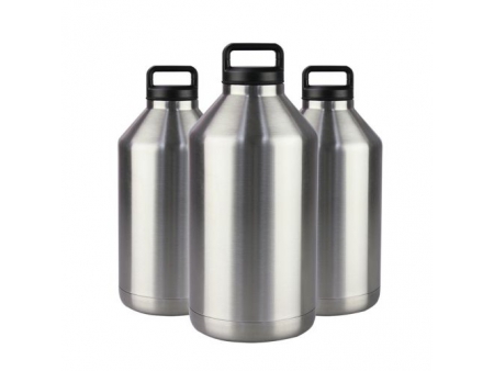 3.8L Double Wall Wide Mouth Growler with Screw Lid