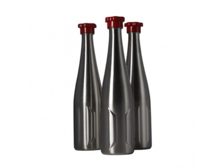 1L Stainless Steel Beer Bottle with Screw Cap