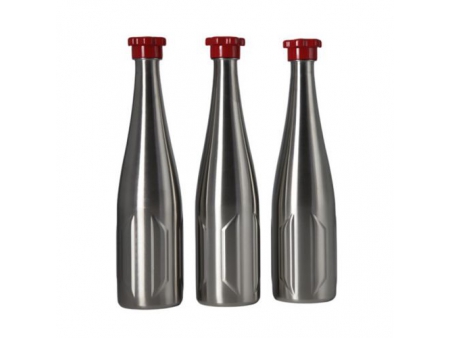 1L Stainless Steel Beer Bottle with Screw Cap