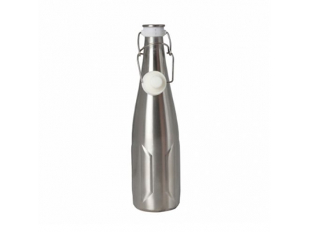 1L Stainless Steel Beer Bottle with Swing Top Cap