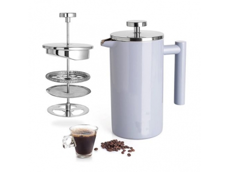 1.5L Stainless Steel Insulated French Press Coffee Maker