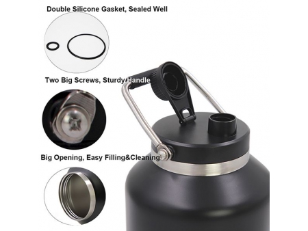 5L Stainless Steel Vacuum Jug with Screw lid & Handle