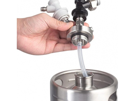 Stainless Steel Double Ball Lock Spear/Beer Keg Quick Fitting Connector
