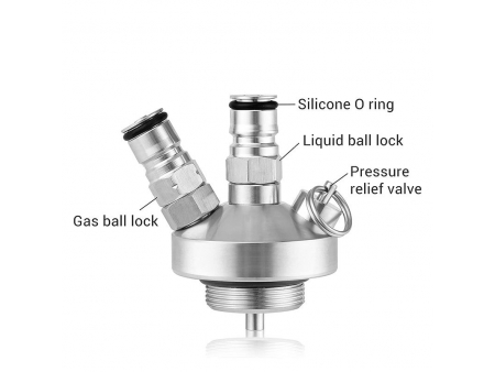 Stainless Steel Double Ball Lock Spear/Beer Keg Quick Fitting Connector