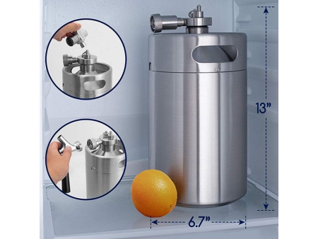 Stainless Steel Lid Shaped Beer Spear/Beer Dispenser