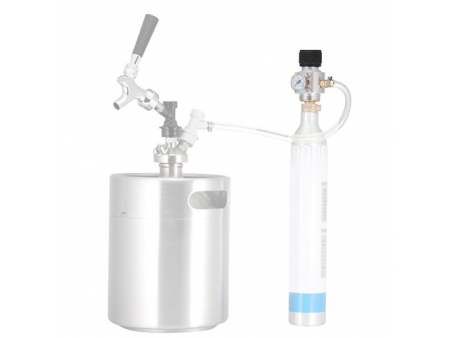 90PSI Commercial CO2 Regulator for Sodastream CO2 Bottle (with 8mm Barb)