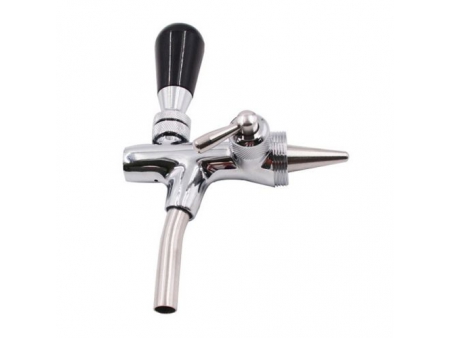 Flow Control Chrome Plated Copper Beer Faucet