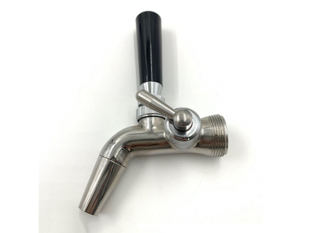 Flow Control Stainless Steel Beer Faucet with Short Spout