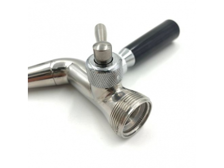 Flow Control Stainless Steel Beer Faucet with Short Spout