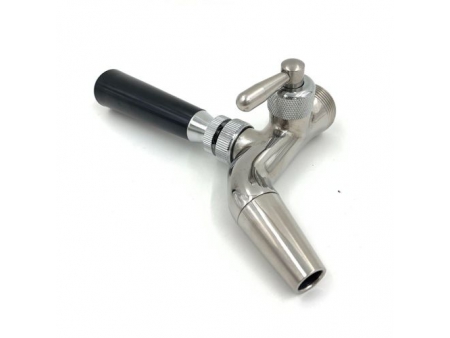 Flow Control Stainless Steel Beer Faucet with Short Spout