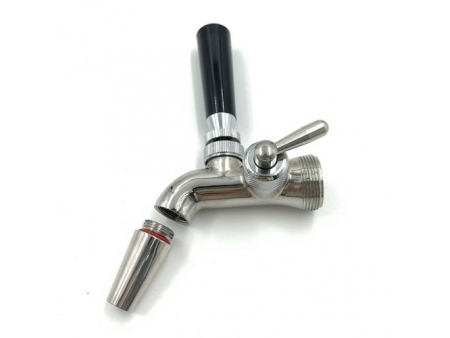 Flow Control Stainless Steel Beer Faucet with Short Spout