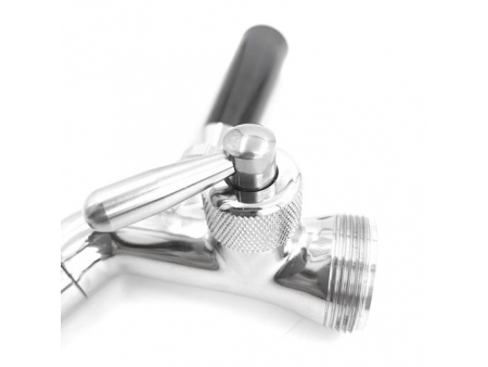 Flow Control Stainless Steel Beer Faucet with Long Spout