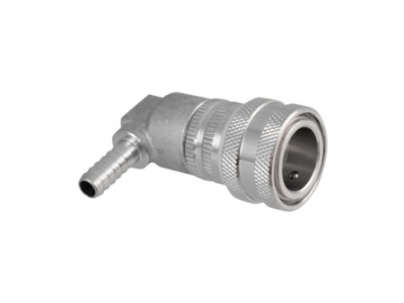 Gas-in Stainless Steel Ball Lock Quick Disconnect with 1/4'' Barb
