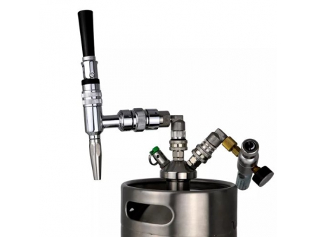 Gas-in Stainless Steel Ball Lock Quick Disconnect with MFL