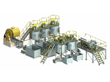Small Scale Relocatable Modular Batch Gold Cyanide Leaching-Zinc Powder Displacement Plant