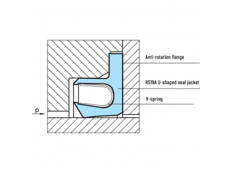 Flanged Spring-Energized Rotary Seal