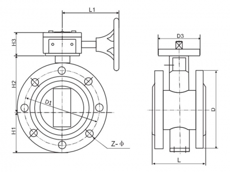 Flanged Butterfly Valve