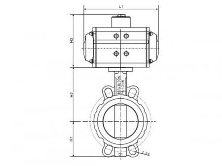 Pneumatic Actuated Butterfly Valve