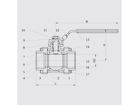 3-Piece Ball Valve