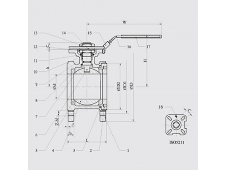 1-Piece Flanged Ball Valve