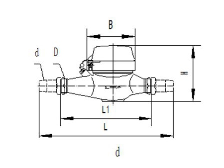 Super Dry Dial Water Meter