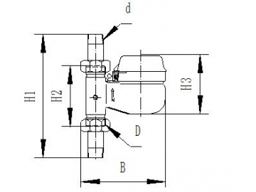 Super Dry Dial Water Meter