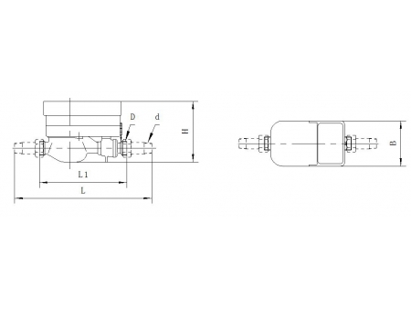 Multi-Jet Super Dry Dial Water Meter