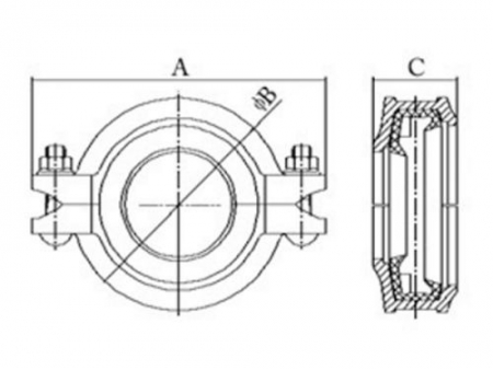 Grooved Reducing Flexible Coupling