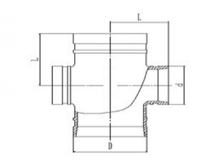 Threaded Reducing Cross
