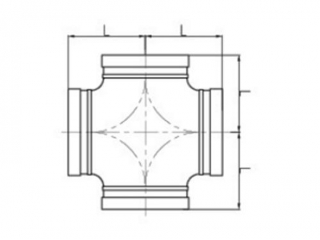 Grooved Equal Cross