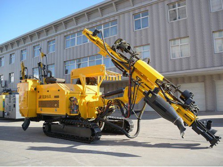 Integrated Hydraulic Crawler Mounted DTH Drilling Rig