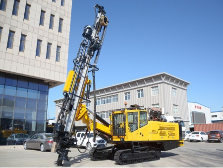 Integrated Hydraulic Crawler Mounted DTH Drilling Rig