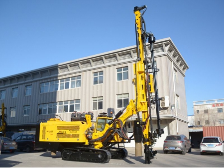 Integrated Hydraulic Crawler Mounted DTH Drilling Rig