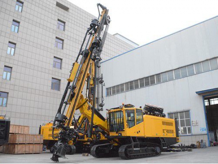 Integrated Hydraulic Crawler Mounted DTH Drilling Rig