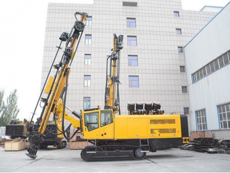 Integrated Hydraulic Crawler Mounted DTH Drilling Rig