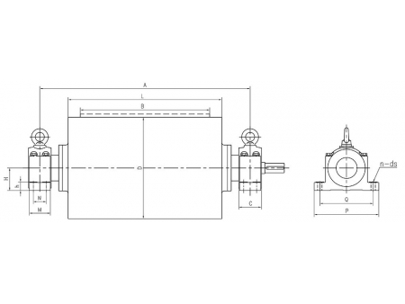 Built-Out Gear-Reducing Motorized Pulley (Ø320-1250mm)