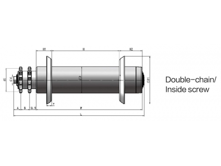 Sprocket Driven Conveyor Roller with Steel Bearing Housing