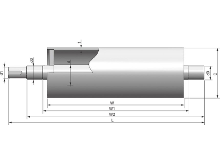 Steel Conveyor Roller with External Bearings