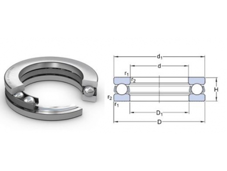 Single Direction Thrust Ball Bearings