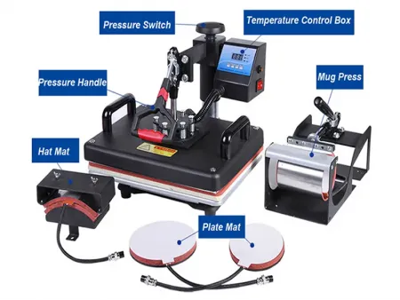 Combo Mutifunction Heat Press Machine