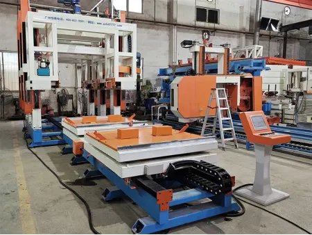 Three-Head Gantry Vertical Concrete Cutter with Rotary Table