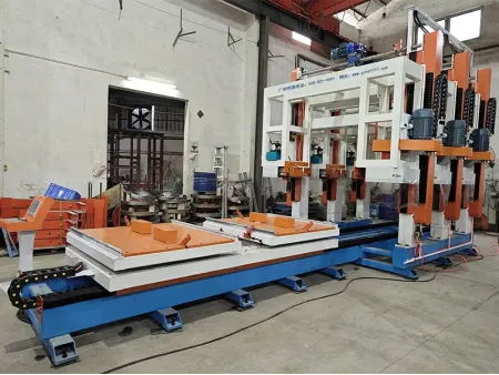 Three-Head Gantry Vertical Concrete Cutter with Rotary Table