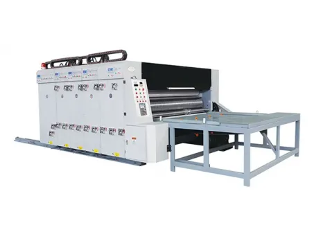 Semi-Automatic Flexo Printer Slotter Die Cutter with Chain Feeder