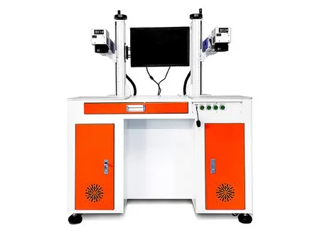Double Head Fiber Laser Marking Machine