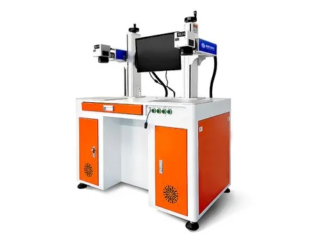 Double Head Fiber Laser Marking Machine