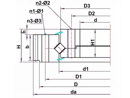 Cross Cylindrical Roller Slewing Bearings
