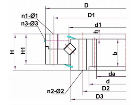 Cross Cylindrical Roller Slewing Bearings