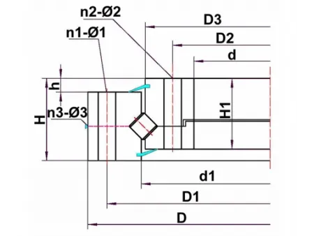 Cross Cylindrical Roller Slewing Bearings